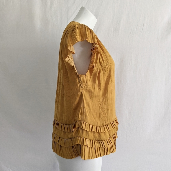 Current Air Los Angeles Ruffle Sleeve Blouse XS, NWT - Picture 5 of 7